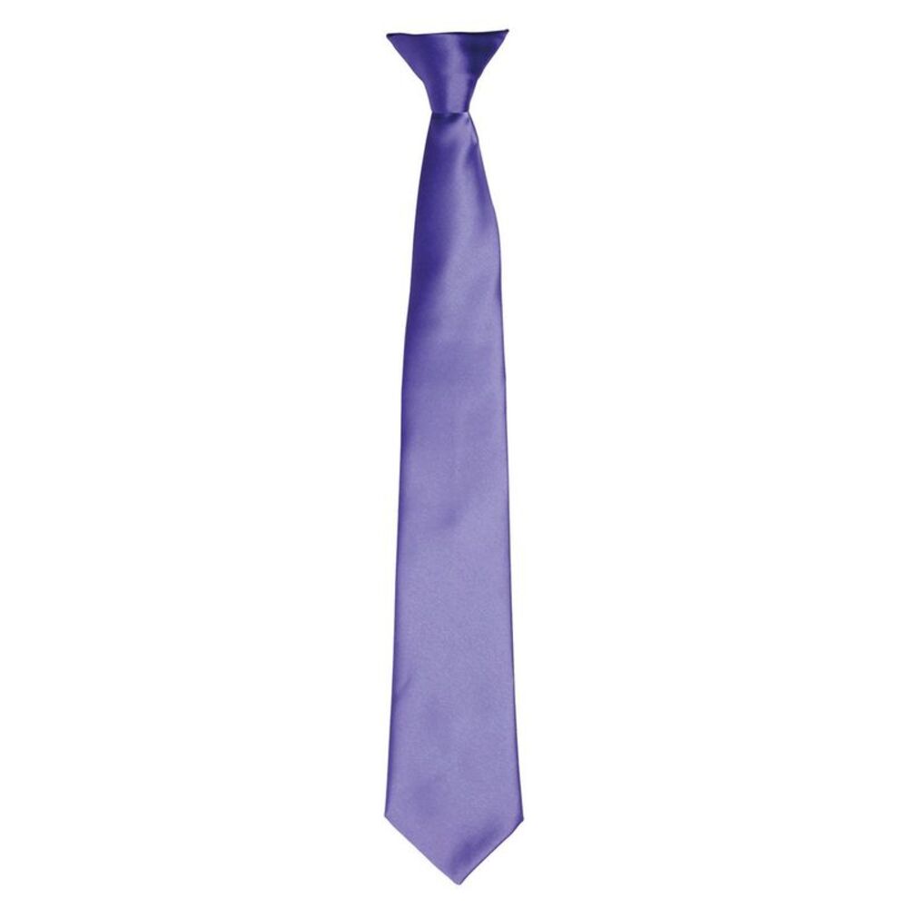 Premier Unisex Adult Satin Tie / Purple